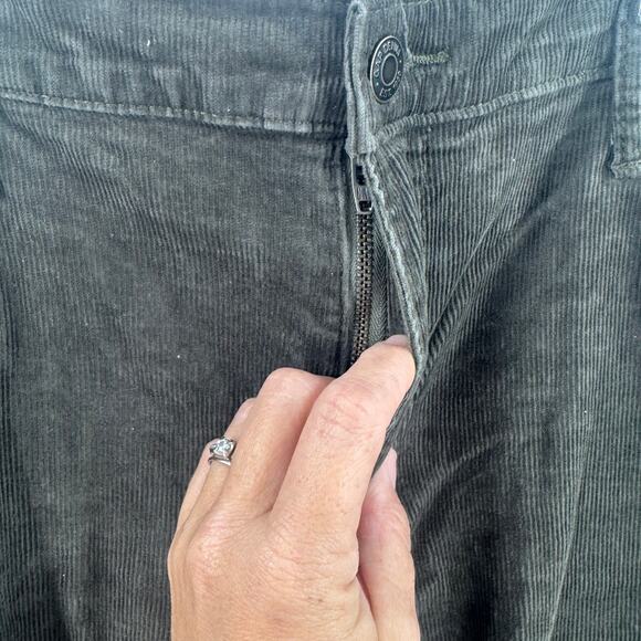 GAP Baby Boot Mid Rise Olive Green Corduroy Pants Women's size 16R - Picture 6 of 8